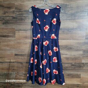 Chicanary Floral Skater Dress M Vintage Inspired Ethereal Cottagecore NWT